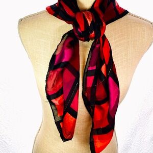 Oscar De La Renta Vintage 80’s Contemporary Scarf / Head-wrap
